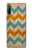 S3033 Vintage Wood Chevron Graphic Printed Case For Sony Xperia L4