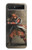 S0796 Japan Red Samurai Case For Samsung Galaxy Z Flip 5G