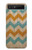 S3033 Vintage Wood Chevron Graphic Printed Case For Samsung Galaxy Z Flip 5G