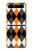 S3421 Black Orange White Argyle Plaid Case For Samsung Galaxy Z Flip 5G