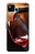 S2396 Red Wine Bottle And Glass Case For Google Pixel 4a
