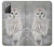 S1566 Snowy Owl White Owl Case For Samsung Galaxy Note 20