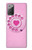 S2847 Pink Retro Rotary Phone Case For Samsung Galaxy Note 20