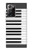 S2082 One Octave Piano Case For Samsung Galaxy Note 20 Ultra, Ultra 5G