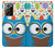 S2521 Cute Nerd Owl Cartoon Case For Samsung Galaxy Note 20 Ultra, Ultra 5G