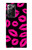 S2933 Pink Lips Kisses on Black Case For Samsung Galaxy Note 20 Ultra, Ultra 5G