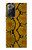 S3365 Yellow Python Skin Graphic Print Case For Samsung Galaxy Note 20 Ultra, Ultra 5G