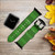 CA0267 Football Soccer Field Leather & Silicone Smart Watch Band Strap For Apple Watch iWatch