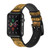 CA0327 Buddha Bas Relief Art Graphic Printed Leather & Silicone Smart Watch Band Strap For Apple Watch iWatch