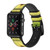 CA0371 Avocado Fruit Leather & Silicone Smart Watch Band Strap For Apple Watch iWatch