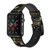 CA0457 Army Green Woodland Camo Leather & Silicone Smart Watch Band Strap For Apple Watch iWatch