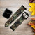 CA0457 Army Green Woodland Camo Leather & Silicone Smart Watch Band Strap For Apple Watch iWatch