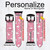 CA0472 Pink Flamingo Pattern Leather & Silicone Smart Watch Band Strap For Apple Watch iWatch