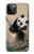 S2210 Panda Fluffy Art Painting Case For iPhone 12, iPhone 12 Pro