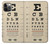 S2502 Eye Exam Chart Decorative Decoupage Poster Case For iPhone 12, iPhone 12 Pro