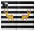 S2794 Black and White Striped Deer Gold Sparkles Case For iPhone 12, iPhone 12 Pro