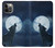 S3693 Grim White Wolf Full Moon Case For iPhone 12, iPhone 12 Pro