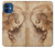 S1045 Leonardo da Vinci Woman's Head Case For iPhone 12 mini