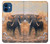 S1292 Dusty Elephant Egrets Case For iPhone 12 mini