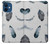 S3085 Feather Paint Pattern Case For iPhone 12 mini