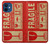 S3552 Vintage Fragile Label Art Case For iPhone 12 mini
