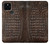 S2850 Brown Skin Alligator Graphic Printed Case For Google Pixel 5