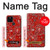 S3354 Red Classic Bandana Case For Google Pixel 5