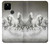 S0933 White Horses Case For Google Pixel 4a 5G