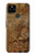 S3456 Vintage Paper Clock Steampunk Case For Google Pixel 4a 5G
