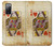 S2833 Poker Card Queen Hearts Case For Samsung Galaxy S20 FE