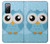 S3029 Cute Blue Owl Case For Samsung Galaxy S20 FE