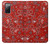 S3354 Red Classic Bandana Case For Samsung Galaxy S20 FE