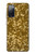 S3388 Gold Glitter Graphic Print Case For Samsung Galaxy S20 FE
