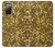 S3388 Gold Glitter Graphic Print Case For Samsung Galaxy S20 FE