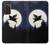 S3289 Flying Pig Full Moon Night Case For Samsung Galaxy Z Fold2 5G