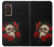 S3753 Dark Gothic Goth Skull Roses Case For Samsung Galaxy Z Fold2 5G