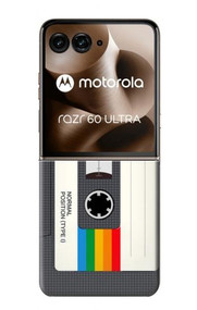 S4023 Vintage Rainbow Compact Cassette Case For Motorola Razr 60 Ultra, Razr Ultra 2025
