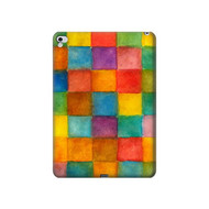 S4077 Water Color Painting Colorful Check Pattern Hard Case For iPad Pro 12.9 (2015,2017)