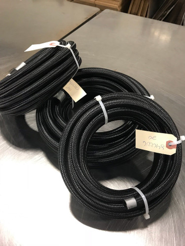 PREMIUM BLACK NYLON RACE HOSE (#10) - 20 FT