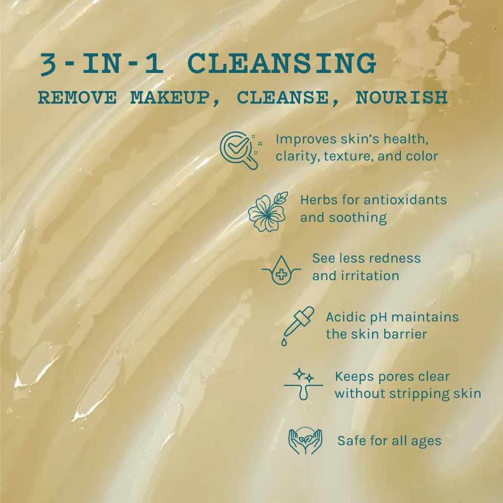 Free - Rejuvenating Herbal Gel Cleanser + Makeup Remover