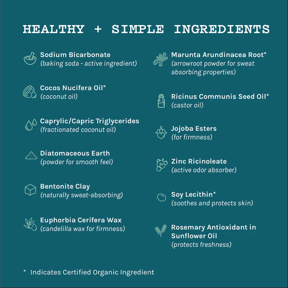 Scentless Stick Solid Strong Natural Deodorant
