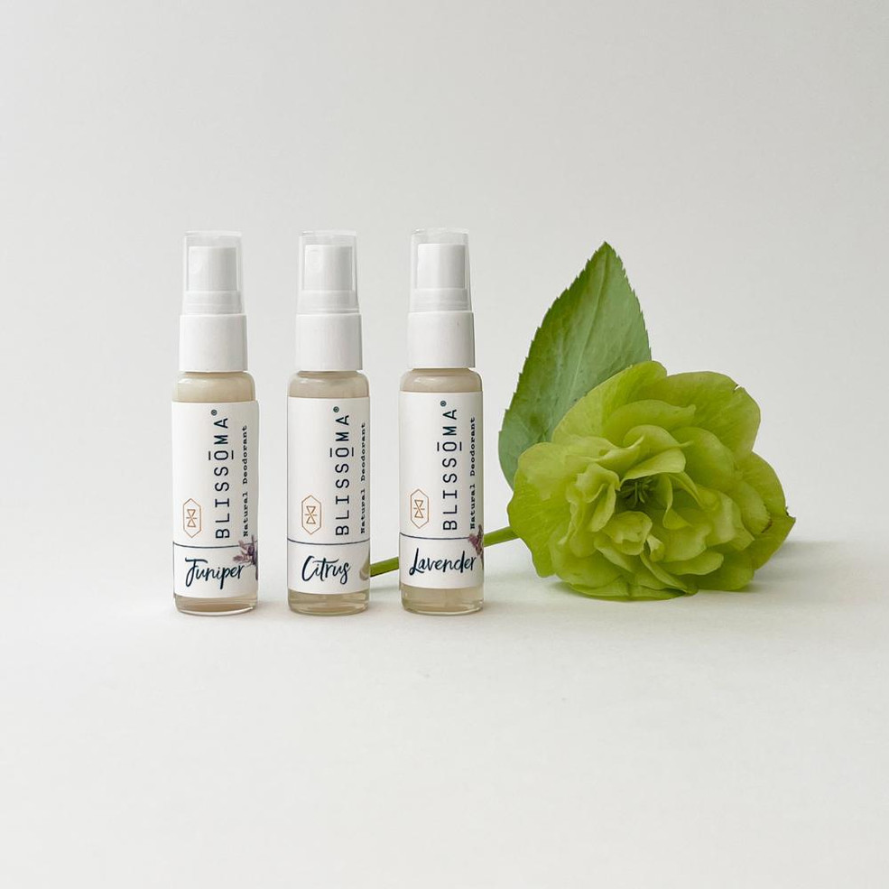 Natural Deodorant Sample Pack - 3 sprays