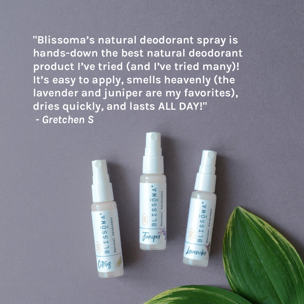 Natural Deodorant Sample Pack - 3 sprays
