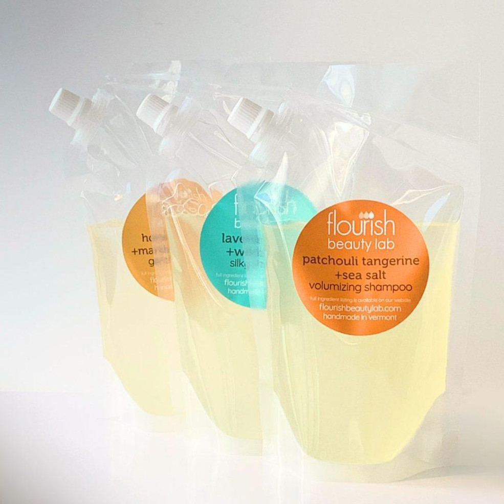 Flourish Patchouli Tangerine+SeaSalt Volumizing Shampoo Flourish Patchouli Tangerine+SeaSalt Volumizing Shampoo