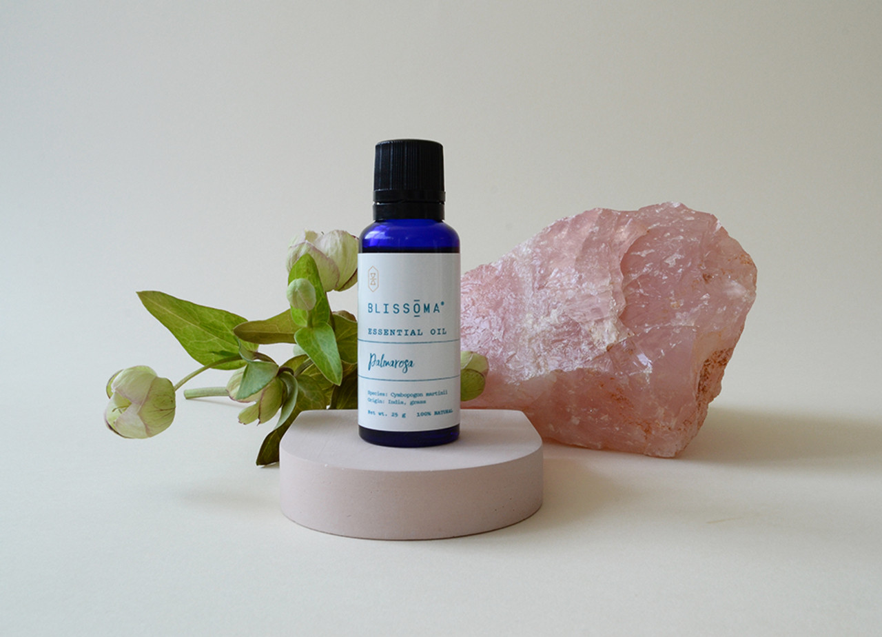 Palmarosa essential oil skin benefits - A surprisingly affordable, firming, breakout clearing substitute for rose otto essential oil in skin care recipes