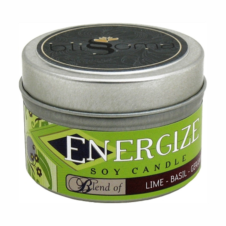 Energize Aromatherapy Soy Candle 4 oz tin