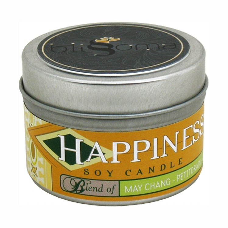 Happiness Aromatherapy Soy Candle 4 oz tin