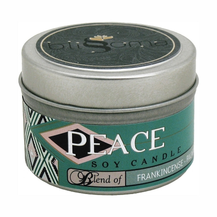 Peace Aromatherapy Soy Candle 4 oz tin