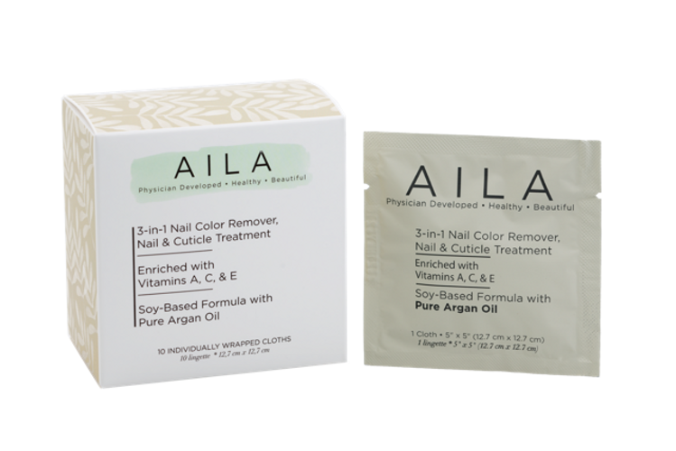Aila 3 in 1 Nail Color Remover Cloths