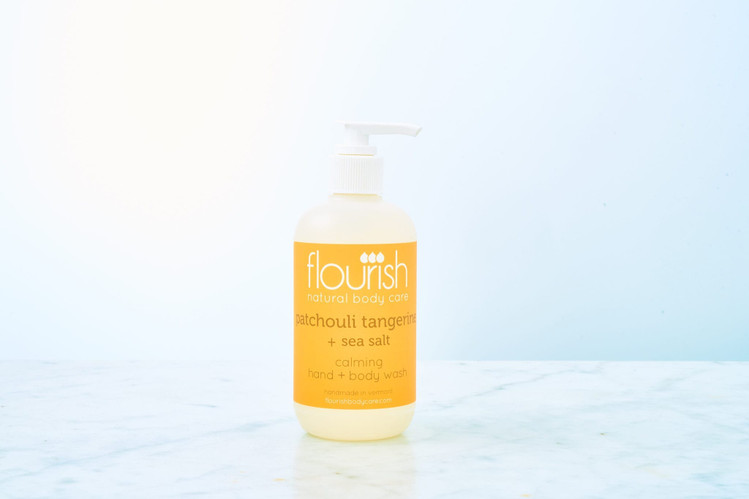 Flourish Patchouli Tangerine+SeaSalt Calming Hand+Body Wash